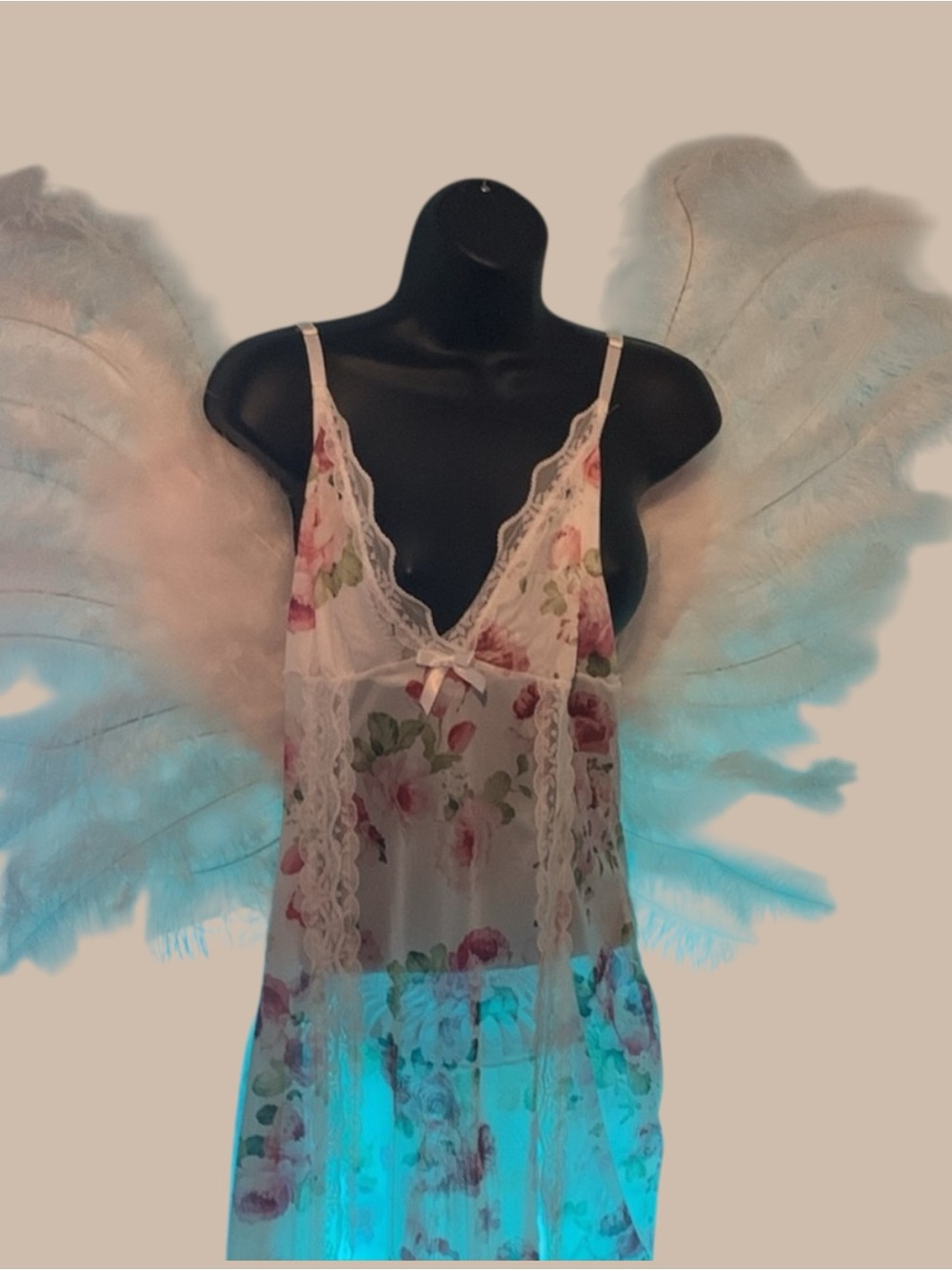 Floral Sheer sleep wear - Picture 5 of 6